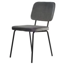 Joe Eetkamerstoel - Grijs | Velvet