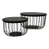 Salontafel Maden - ø60 Cm - Zwart - Mangohout/ijzer - Set Van 2 1 Salontafel Maden - ø60 Cm - Zwart - Mangohout/ijzer - Set Van 2 -Meubelserie Winkel de kisten koning 107538 1