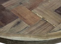 Salontafel Mozaiek - ø80 Cm - Teak/ijzer -Meubelserie Winkel de kisten koning 107539 5