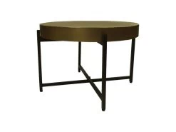 Salontafel - ø70x50- Goud/zwart - Metaal -Meubelserie Winkel de kisten koning 107546 3