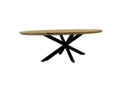 Salontafel Bern Swiss Edge - 130x80x42.5 - Naturel/zwart - Mangohout/metaal -Meubelserie Winkel de kisten koning 107566 4