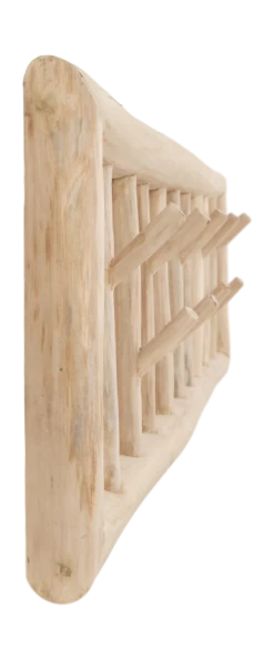 Kapstok - Licht Teakhout -Meubelserie Winkel de kisten koning 107594 3