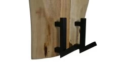 Kapstok Live Edge - 25x13x60 - Naturel - Acaciahout/metaal -Meubelserie Winkel de kisten koning 107597 4
