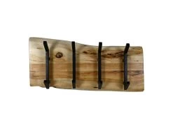 Kapstok Live Edge - 60x13x26 - Naturel - Acaciahout/metaal 7 Kapstok Live Edge - 60x13x26 - Naturel - Acaciahout/metaal -Meubelserie Winkel de kisten koning 107598 2