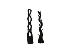 Dubbele Kapstok - 30x30x190 - Zwart - Munggur -Meubelserie Winkel de kisten koning 107599 5