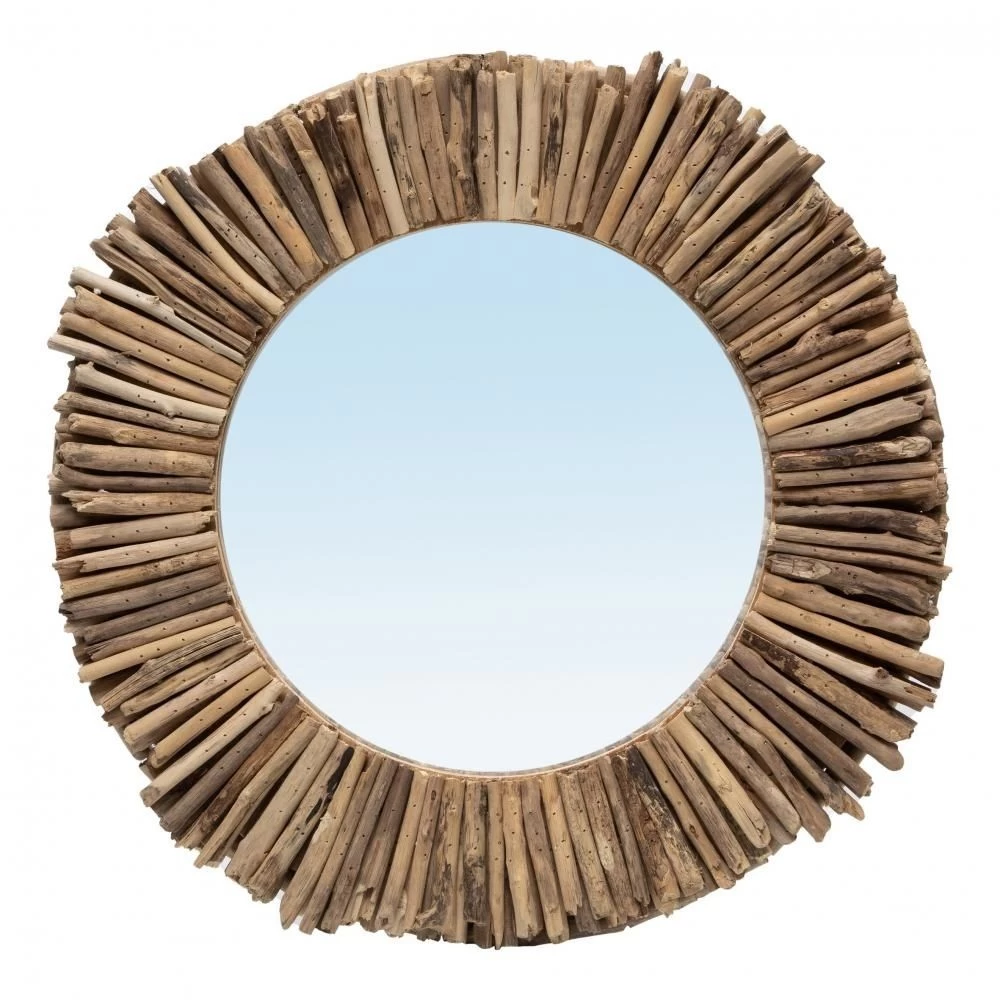 De Driftwood Halo Spiegel - Naturel - M 3 De Driftwood Halo Spiegel - Naturel - M