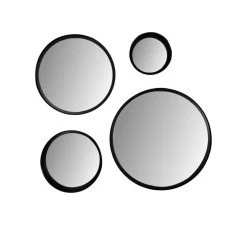 Wandspiegel Fletcher Rond - ø20 - Zwart - Metaal/glas -Meubelserie Winkel de kisten koning 107853 4