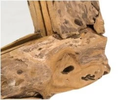 Wandspiegel - 50x50 Cm - Teak Wortelhout -Meubelserie Winkel de kisten koning 107857 4