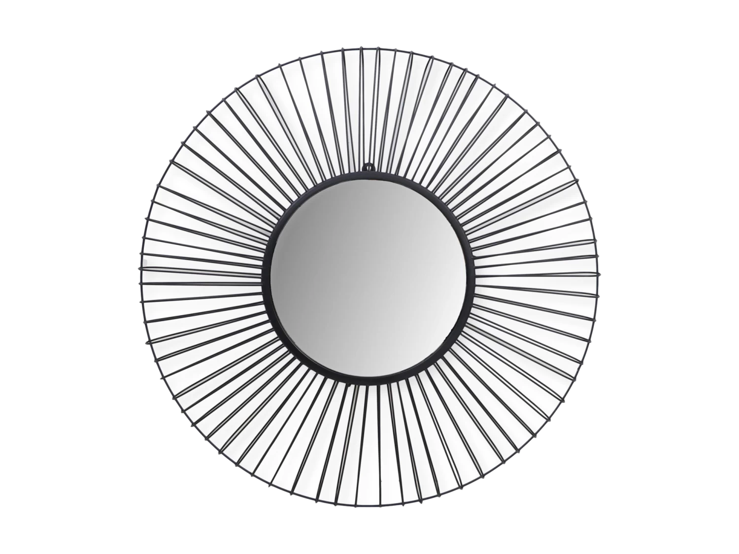 Wandspiegel Tarifa - ø90 - Ijzer - Zwart 3 Wandspiegel Tarifa - ø90 - Ijzer - Zwart