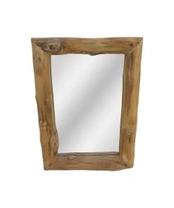 Wandspiegel - 50x70 Cm - Teakhout 8 Wandspiegel - 50x70 Cm - Teakhout -Meubelserie Winkel de kisten koning 107873 2