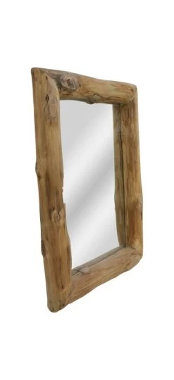 Wandspiegel - 50x70 Cm - Teakhout 9 Wandspiegel - 50x70 Cm - Teakhout -Meubelserie Winkel de kisten koning 107873 3