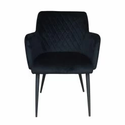 Eetkamerstoel Velvet Fluweel Rose - Velvet Zwart -Meubelserie Winkel de kisten koning 107982 5