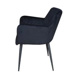 Eetkamerstoel Velvet Fluweel Rose - Velvet Zwart -Meubelserie Winkel de kisten koning 107982 6