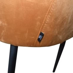 Eetkamerstoel Velvet Fluweel Rose - Velvet Oranje -Meubelserie Winkel de kisten koning 107989 6