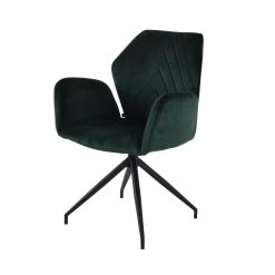 Eetkamerstoel Met Armleuningen Draaibaar Met Visgraatpatroon Apollo