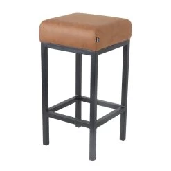 Barkruk Lederlook Kunstleer Bruce 65 Cm