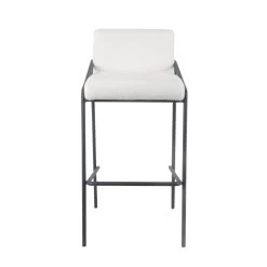 Barkruk Metaal 75 Cm Teddystof LEV -Meubelserie Winkel de kisten koning 108034 2