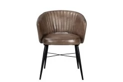 Alonso Leather Chair Olive 56x64x77 Cms-DLCA024OLV