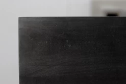 Vierkante Salontafel Finnley - 70x70 Cm - Black Wash/antique Gold - Set Van 2 -Meubelserie Winkel de kisten koning 108174 4