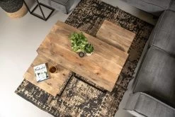 Salontafel - Mangohout/ijzer - Set Van 3 -Meubelserie Winkel de kisten koning 108175 5