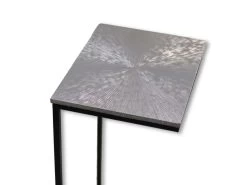 Bijzettafel Fletcher - 38x30x65 - Zilver/zwart - Ijzer/aluminium -Meubelserie Winkel de kisten koning 108185 4