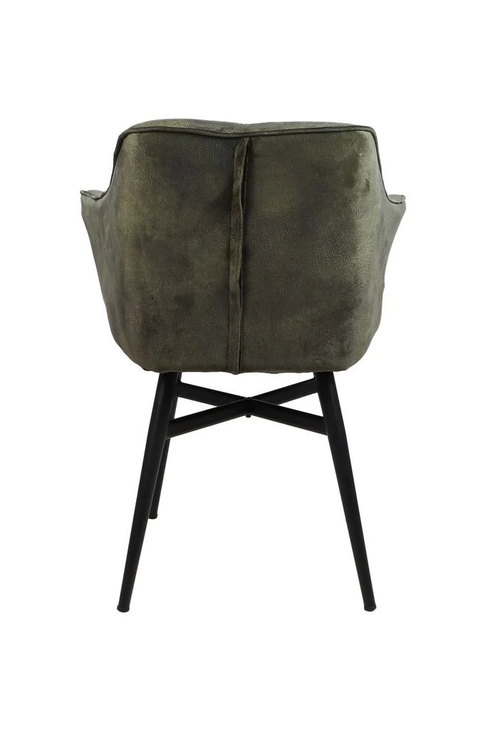 Eetkamerstoel Glendale - Jungle Groen - Velours/metaal - 68x61x85 Cm 6 Eetkamerstoel Glendale - Jungle Groen - Velours/metaal - 68x61x85 Cm - Afbeelding 4