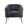 Fauteuil Chester - Antraciet - Adore 29 - 72x71x80 Cm