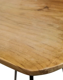 Barkruk - Teak/ijzer -Meubelserie Winkel de kisten koning 108254 4