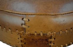 Barkruk Patchwork - Leder - Cognac -Meubelserie Winkel de kisten koning 108258 4