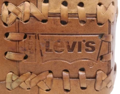 Barkruk Patchwork - Leder - Cognac -Meubelserie Winkel de kisten koning 108258 5