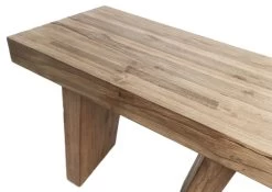 Kruk Makassar - Naturel - Massief Oud Teakhout - 50x30x45 Cm -Meubelserie Winkel de kisten koning 108268 4