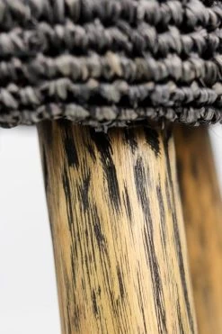 Kruk Malibu - Black Wash - Raffia - ø34 Cm 9 Kruk Malibu - Black Wash - Raffia - ø34 Cm -Meubelserie Winkel de kisten koning 108270 4