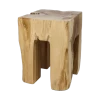 Kruk 4 Leg - Blank - Teak - 28x28x40 Cm 1 Kruk 4 Leg - Blank - Teak - 28x28x40 Cm -Meubelserie Winkel de kisten koning 108275 3