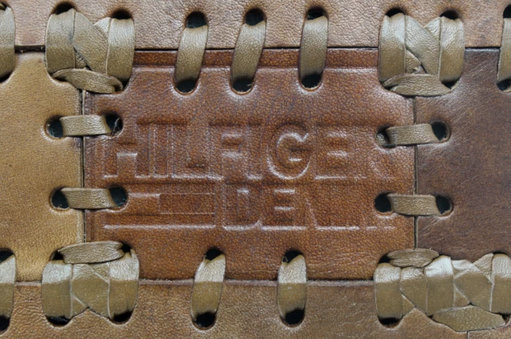 Kruk Patchwork - Leder - Vintage Cognac - 33x33 Cm 7 Kruk Patchwork - Leder - Vintage Cognac - 33x33 Cm - Afbeelding 5