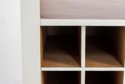 Wijnkast - Wit/naturel - Mix Hout - 84x40x177 Cm -Meubelserie Winkel de kisten koning 108324 5