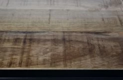 Open Vakkenkast Levels - Mangohout/metaal - 160x38x80 Cm -Meubelserie Winkel de kisten koning 108328 5