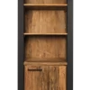 Boekenkast Atlanta - Rustiek Oud Teak/metaal -Meubelserie Winkel de kisten koning 108329 1