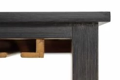 Wijnkast - Zwart/naturel - Mix Hout- 84x40x177 Cm -Meubelserie Winkel de kisten koning 108330 4