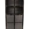 Vitrinekast Brooklyn - Ijzer/glas- 90x40x180 Cm -Meubelserie Winkel de kisten koning 108331 1