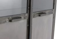 Vitrinekast Brooklyn - Ijzer/glas- 90x40x180 Cm -Meubelserie Winkel de kisten koning 108331 5