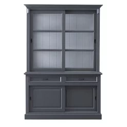 Buffetkast Provence - Donkergrijs/wit- 150 Cm