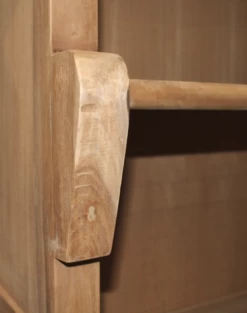 Boekenkast Met Trap - Blank - Teak -Meubelserie Winkel de kisten koning 108344 2