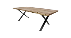 Eettafel SoHo - Acacia/ijzer - 175x90 Cm 9 Eettafel SoHo - Acacia/ijzer - 175x90 Cm -Meubelserie Winkel de kisten koning 108366 3