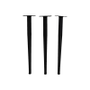 Tafelpoten Ventura - Gepoedercoat Zwart - Metaal - Set Van 3 - ø2x35 Cm -Meubelserie Winkel de kisten koning 108398 1