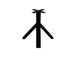 Tafelpoot Crow - Gepoedercoat Zwart - Metaal - 80x80x72 Cm -Meubelserie Winkel de kisten koning 108400 2