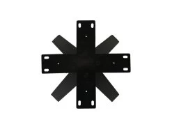 Tafelpoot Crow - Gepoedercoat Zwart - Metaal - 80x80x72 Cm -Meubelserie Winkel de kisten koning 108400 4