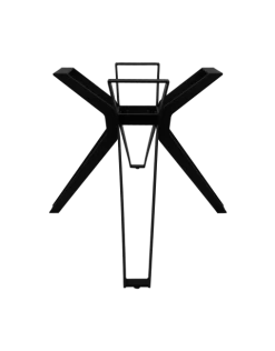 Onderstel Veneto - 3D-Model - Metaalgepoedercoat Zwart -Meubelserie Winkel de kisten koning 108405 3