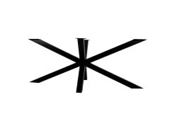 Onderstel Oakland - 3D-Model - Gepoedercoat Zwart - Metaal - 180x80x72 Cm -Meubelserie Winkel de kisten koning 108412 3