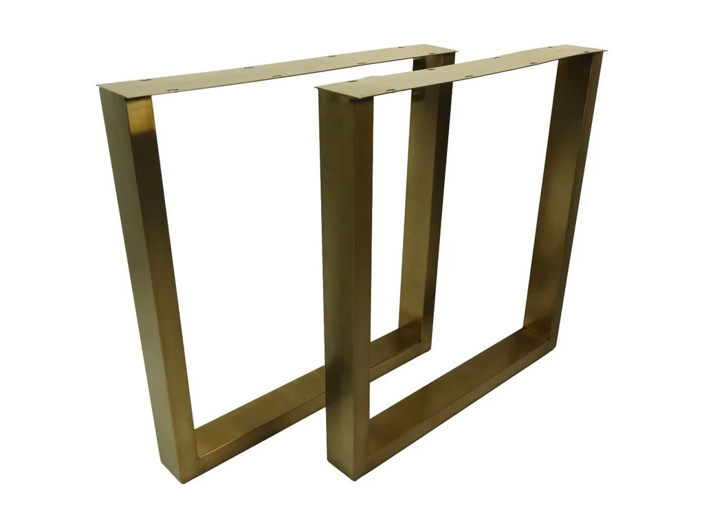 Tafelpoten U-model Set Van 2 - Antique Gold - Metaal - 72x10x69 Cm 5 Tafelpoten U-model Set Van 2 - Antique Gold - Metaal - 72x10x69 Cm - Afbeelding 3