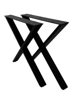Tafelpoten - X-model - Gepoedercoat Zwart Metaal - Set Van 2 - 70x72 Cm 9 Tafelpoten - X-model - Gepoedercoat Zwart Metaal - Set Van 2 - 70x72 Cm -Meubelserie Winkel de kisten koning 108443 3